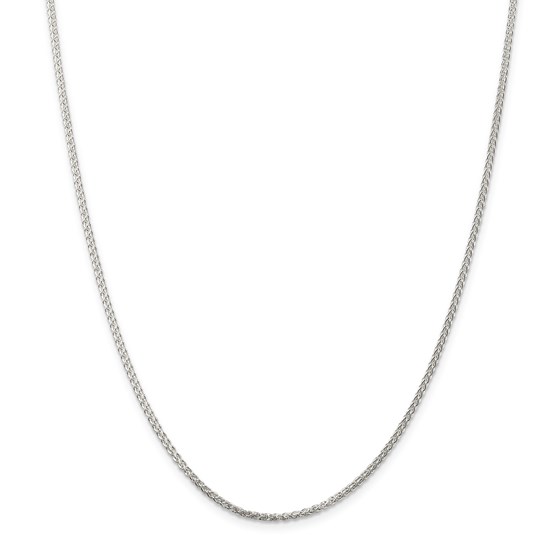 Sterling Silver 1.75 mm Round Spiga Chain - 20 in. Sterling Silver 1.75 mm Round Spiga Chain - 20 in.
